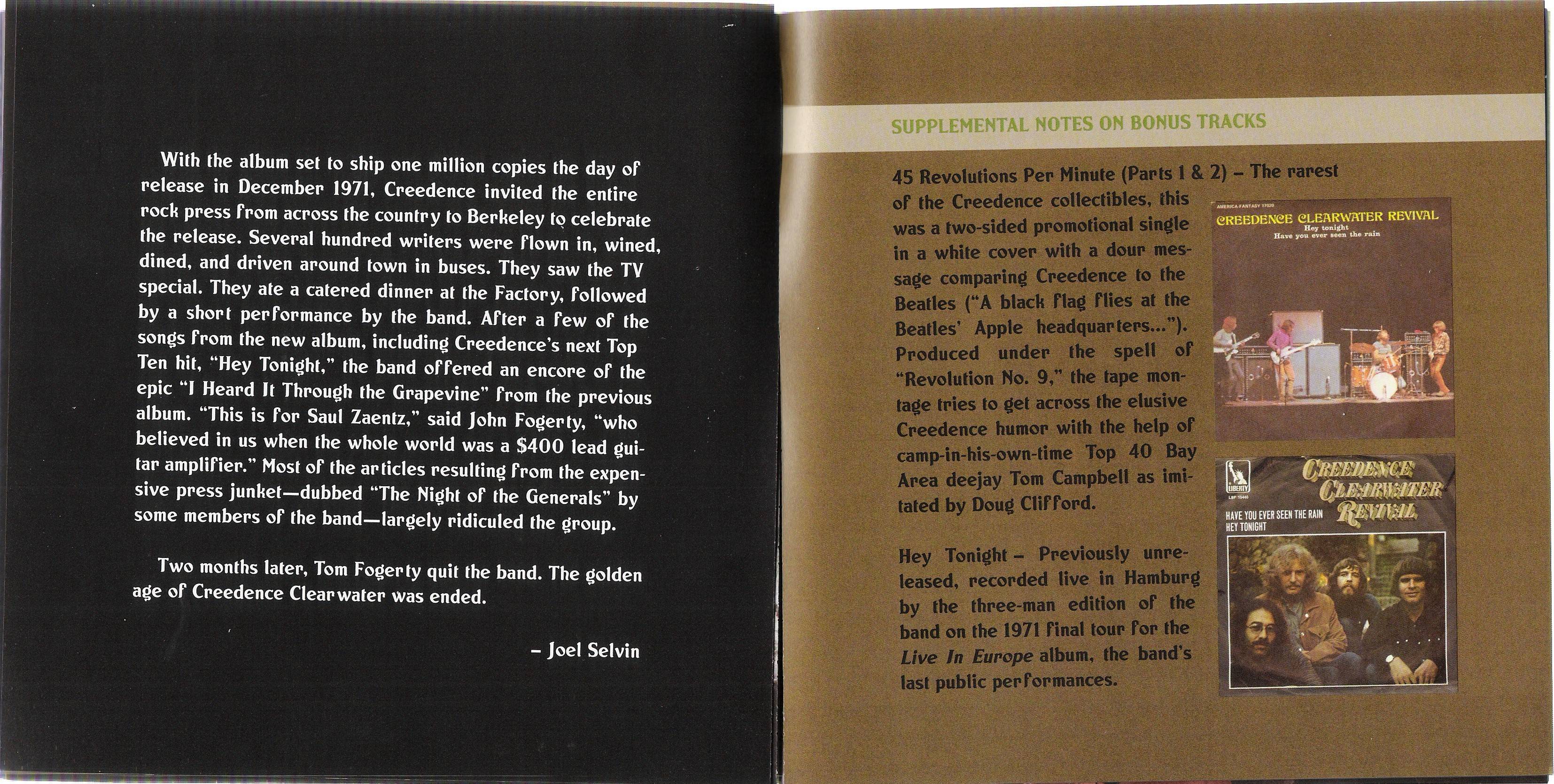 Creedence Clearwater Revival 40th Anniversary Box : Booklet 54